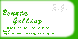 renata gellisz business card
